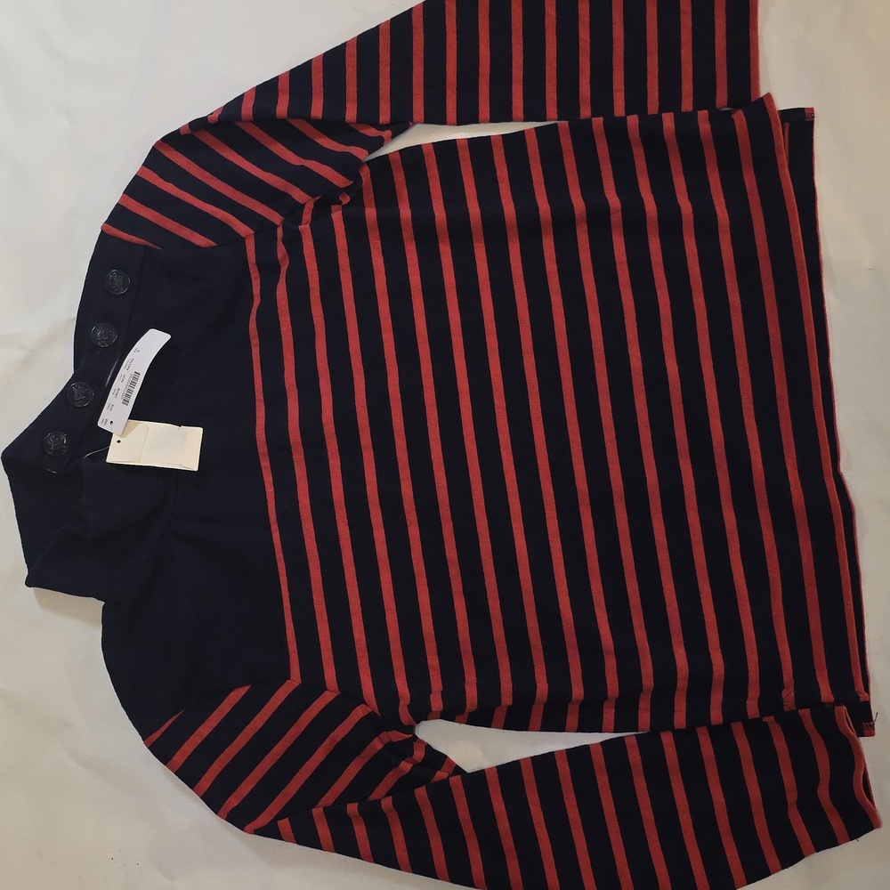 J.CREW Pink Blue Turtleneck Sweater Women Size S